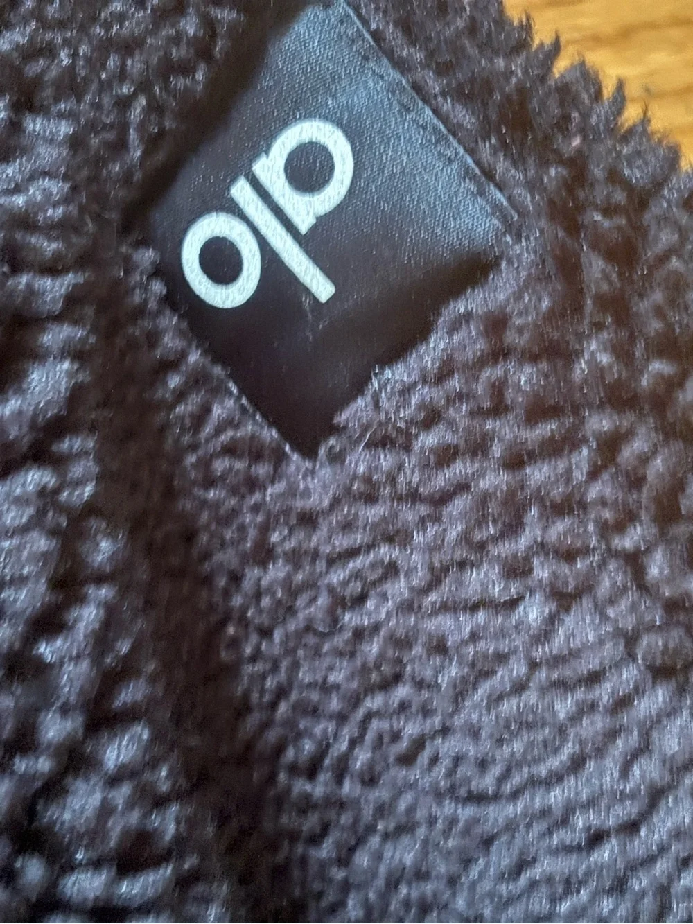 ALO Yoga Black Sherpa Cropped Zip Jacket